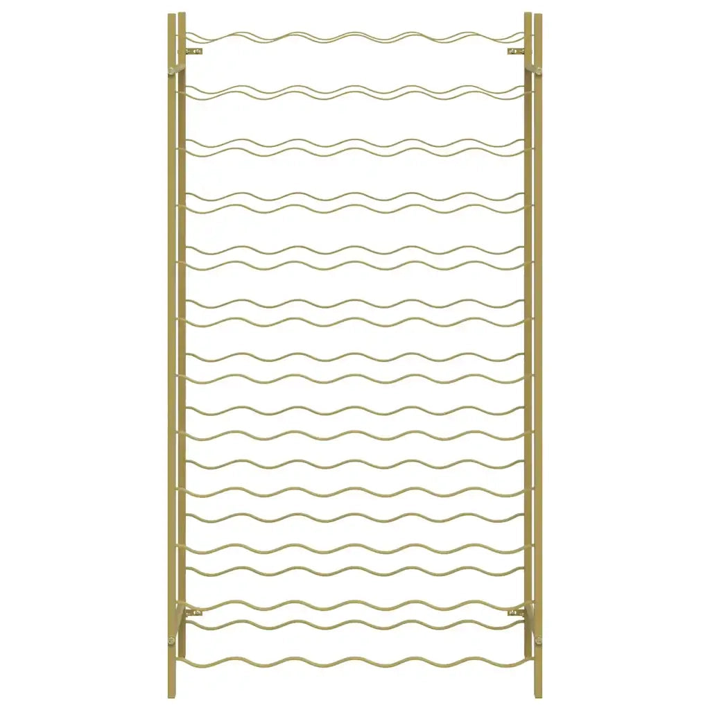 Portabottiglie per 72 Bottiglie Metallo Oro CFW1057420
