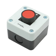 Alloggiamento pulsante di comando STOP rosso con ritorno 1NC Breckner Germany