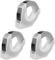 Tape di Etichettatura 3D - Effetto Inciso - Adesivo Self-Sostenuto - 9mm - Organizzazione - Etichette Chiare - Nastro di Etichettatura