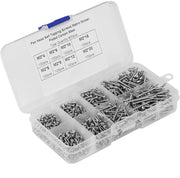 Viti a croce autoallogante in box da 800 pezzi con contenitore in plastica e viti da foro iniziale