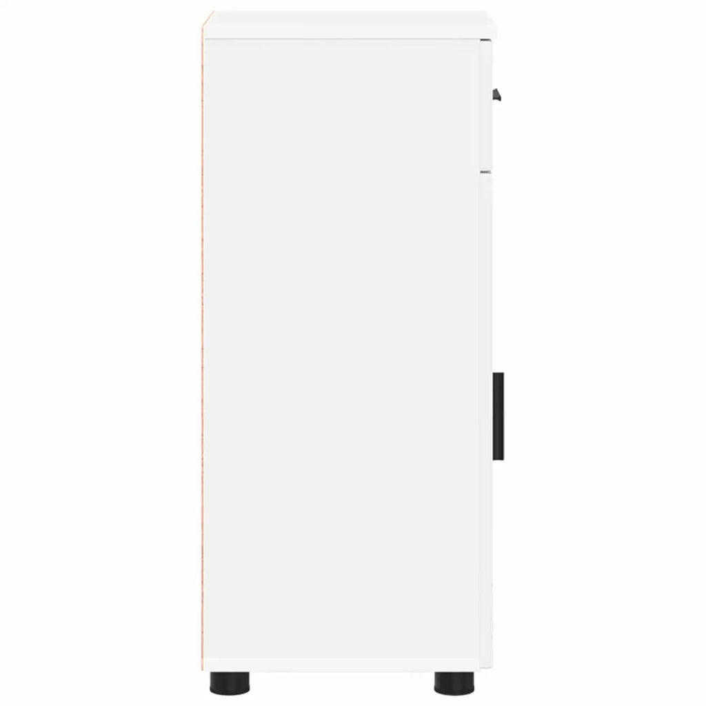 Mobile da Bagno con cassetto con porta Bianco 30 x 35 x 80 cm 883324