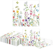 Serviette da cocktail 20 pezzi - fiori - forma 16,5 cm x 16,5 cm - serviette da tavola da un tempo