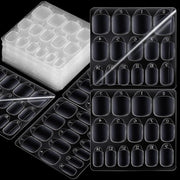 Set di 600 pezzi in 15 misure - adesivi trasparenti a doppia faccia per unghie - accessori per manicure