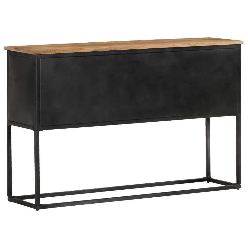 Credenza 120x30x75 cm in Legno Massello di Acacia cod mxl 26089
