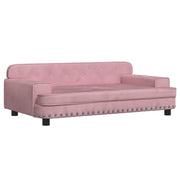 Lettino per Cani Rosa 90x53x30 cm in Velluto CFW6958602