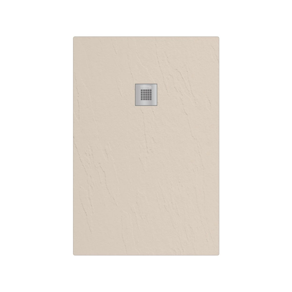 Piatto doccia in marmoresina rettangolare 70x120 cm SABBIA finitura pietra estasi LONDRA