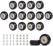 Kit di stampa 3D 16 pezzi - 625 zz POM caterpillar - Colonne in alluminio - Colonne esentriche - Materiali di alta qualità - Diametro esterno 24 mm