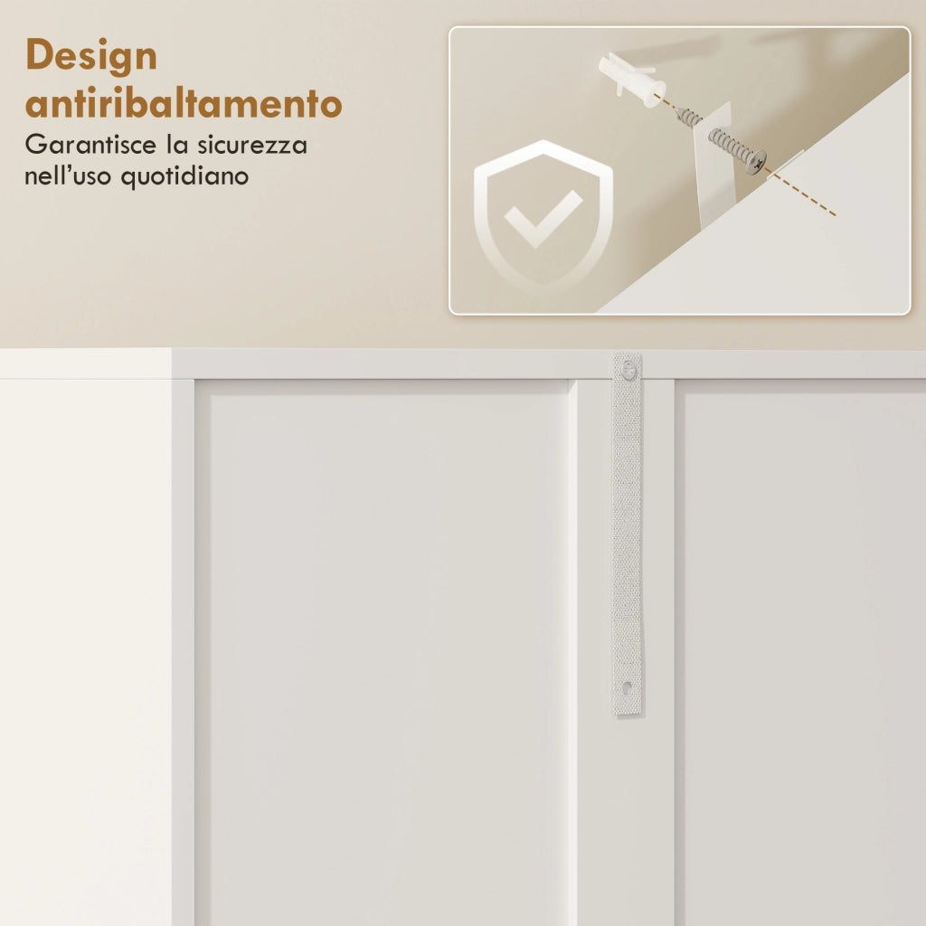 Mobile da Bagno con Cesto e Ripiano ¨C Zephmum ¨C Bianco Legno 60x30x174 cm