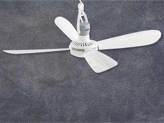 Ventilatore da soffitto mini con sistema di fissaggio mobile e interruttore on/off - diametro 40 cm