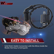 Bobina a Scintilla 6 Pin - Sostituzione per GY6 50cc/150cc - CDI - Bobina - Relè Solenoide - Energia di Accensione Elevata - Avviamento a Scintilla