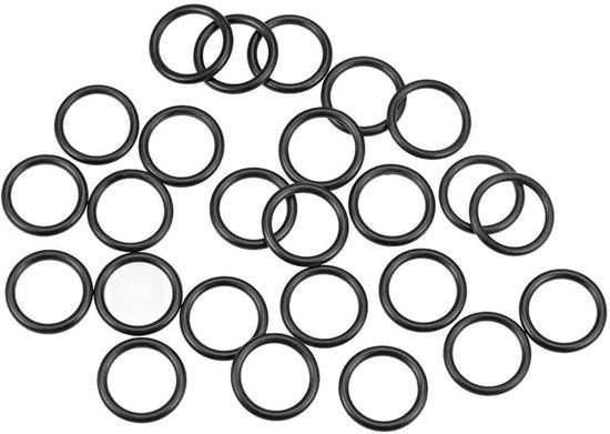 Set di guarnizioni in nitrile - 25 pezzi - diametro esterno 34 mm - diametro interno 29 mm - spessore 2,5 mm - kit di guarnizioni per operazioni di conduttura - guarnizioni di chiusura