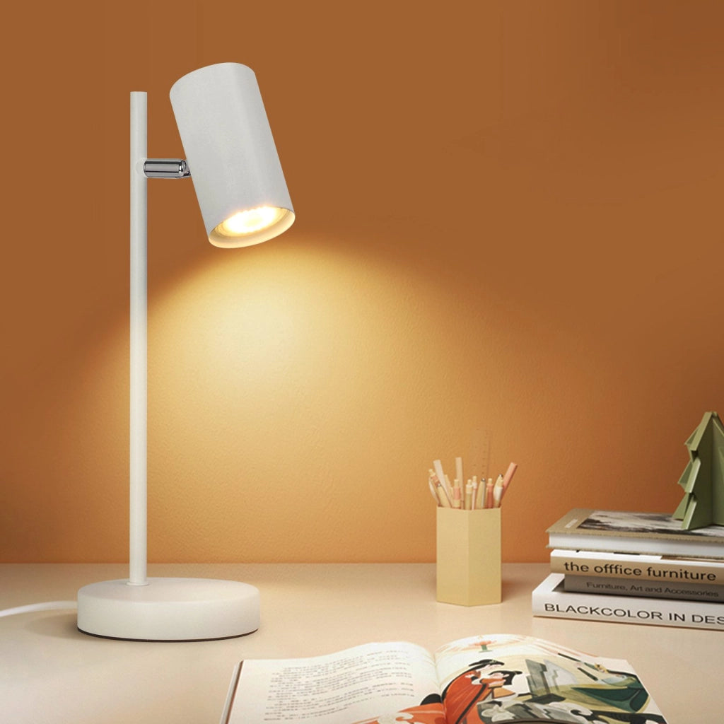 ZMH Lampada da tavolo metallo girevole 350° GU10 per soggiorno scrivania