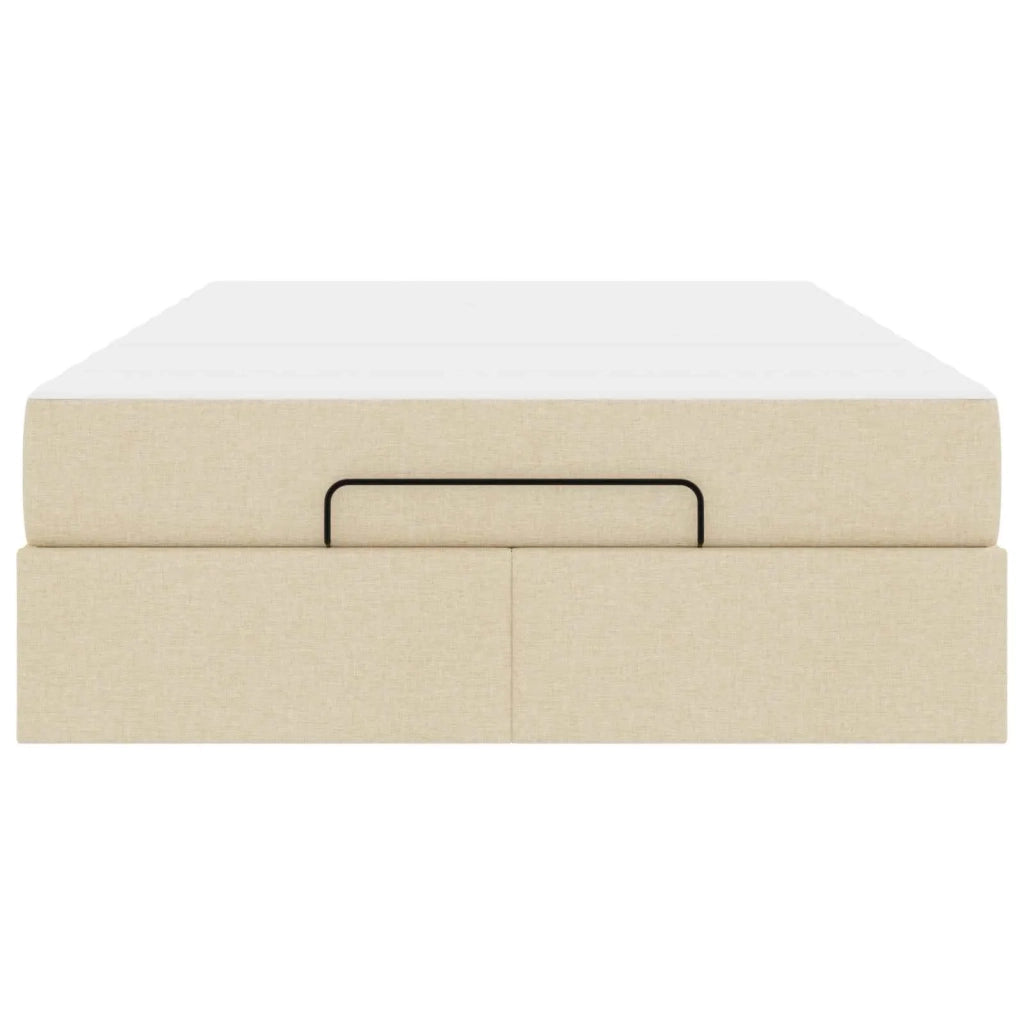 Struttura letto con materasso 2 pcs Crema Tessuto 3399485
