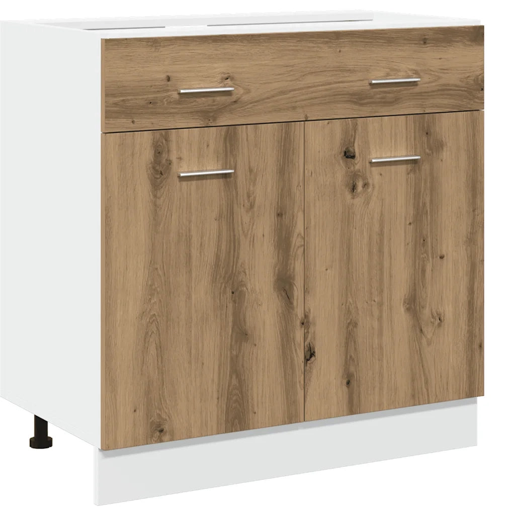 vidaXL Set di Mobili da Cucina 7 pz Lyon Rovere Artigianale Truciolato
