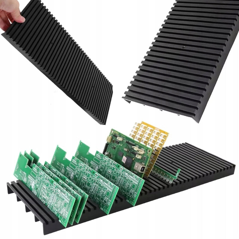 Vassoio Antistatico ESD per Viti 3.5-4mm – 150 Fori | Materiale ABS, 41x14.3x2 cm | Organizzazione PCB