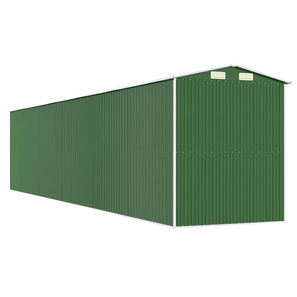 Capanno da Giardino Verde 192x938x223 cm Acciaio Zincato 3147436
