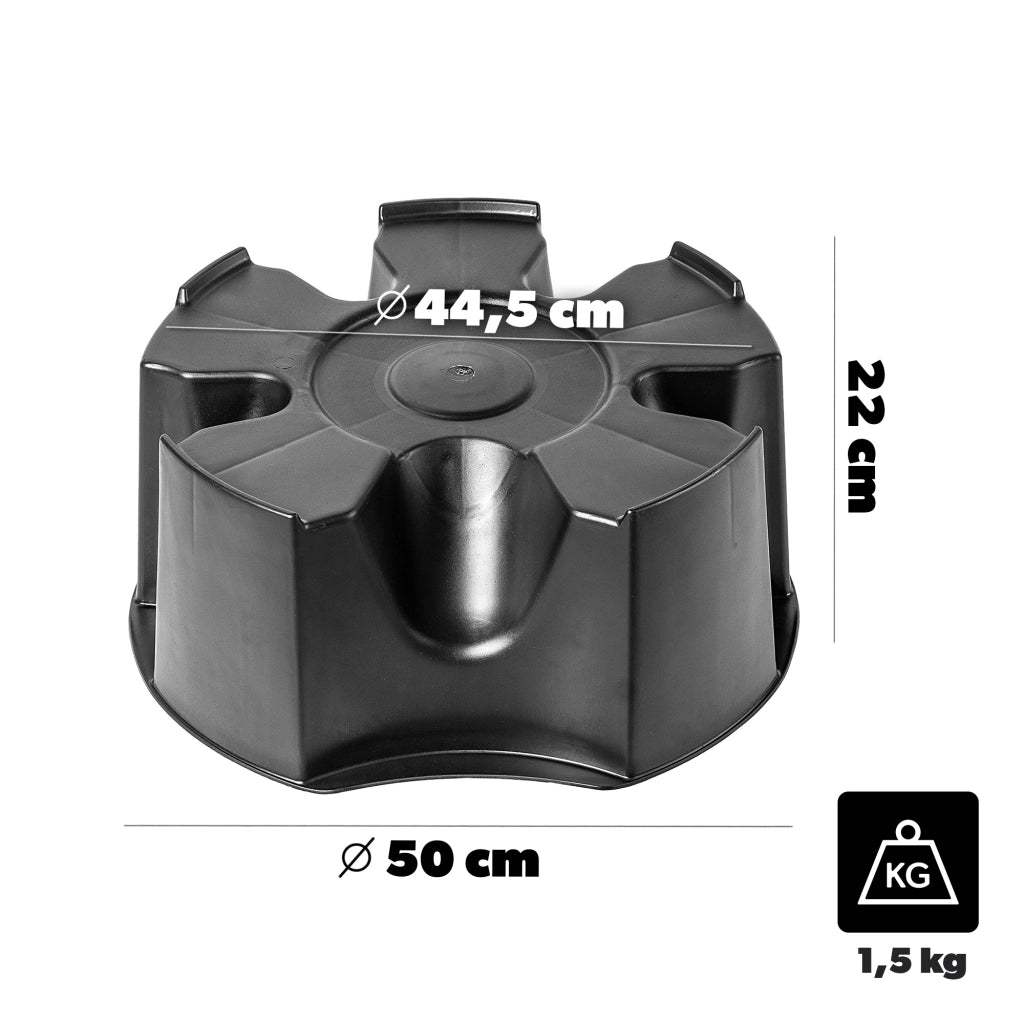 Serbatoio per acqua piovana KADAX 210L + Kit di collegamento al rubinetto e supporto