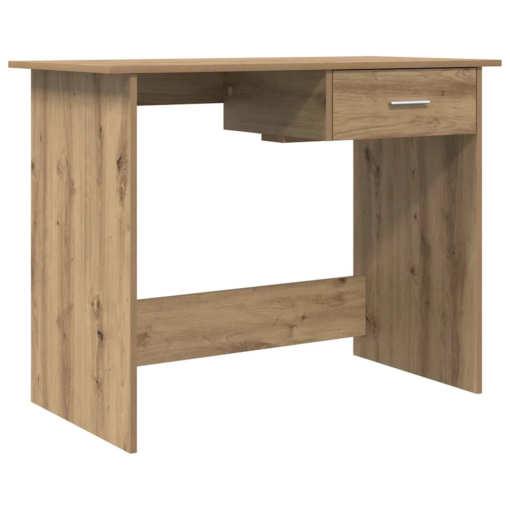 vidaXL Scrivania rovere artigianale 100 x 50 x 76 cm Legno multistrato