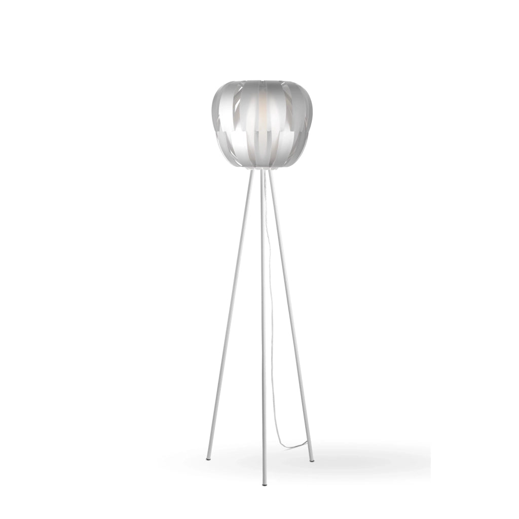 Piantana Moderna 3 Piediqueen Polilux ® Argento E Metallo 1 Luce E27