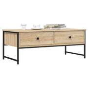 Tavolino Salotto Rovere Sonoma 101x49x39,5 cm Legno Multistrato 837738