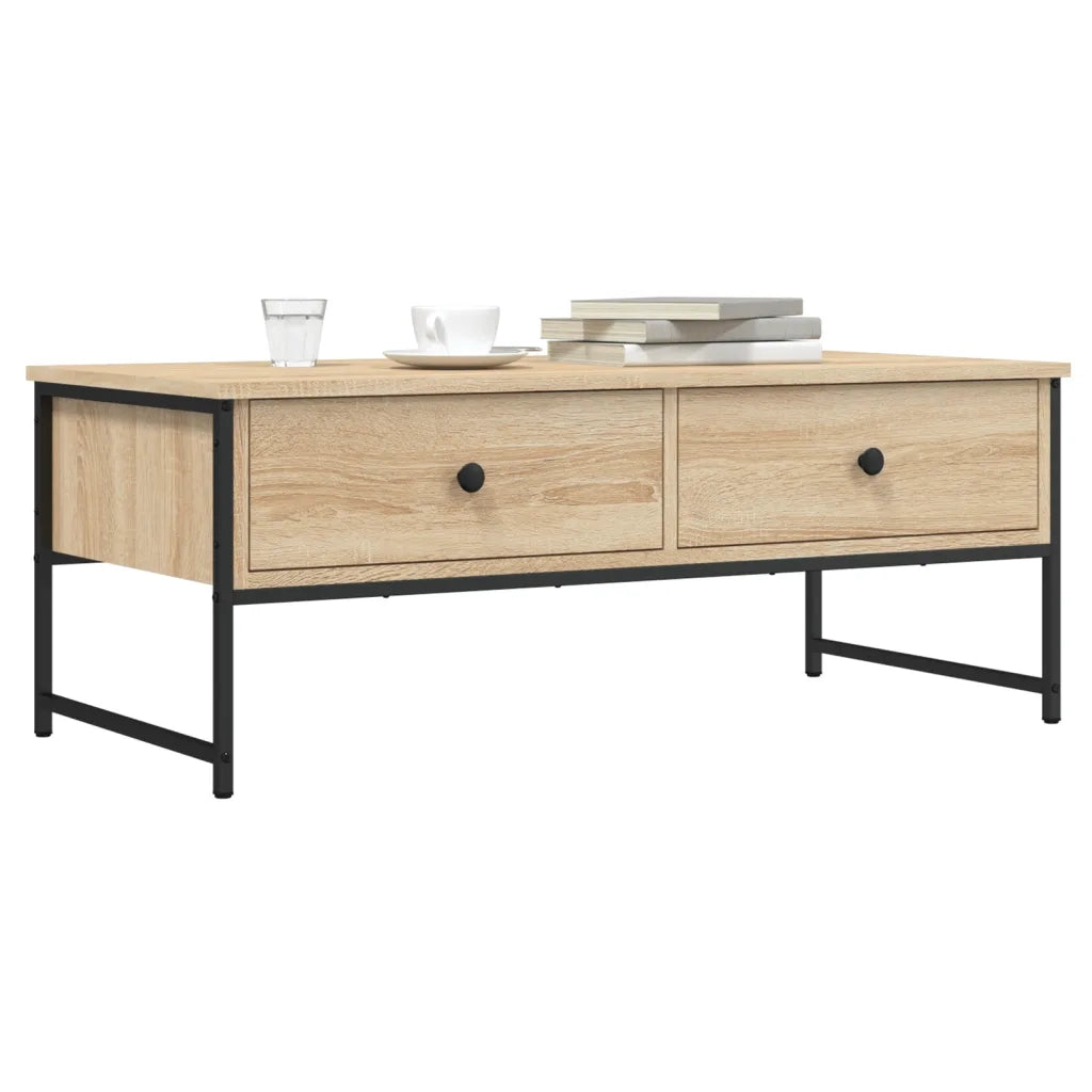 Tavolino Salotto Rovere Sonoma 101x49x39,5 cm Legno Multistrato 837738