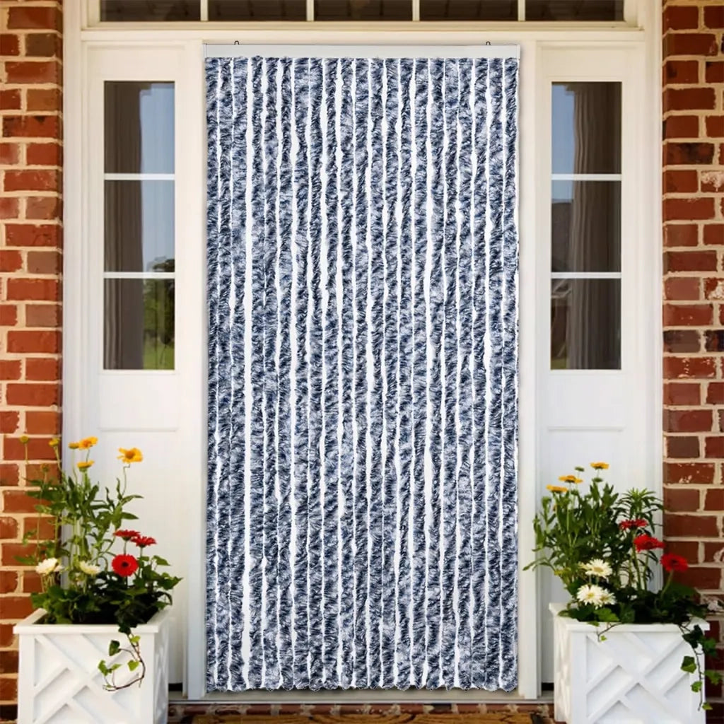 Zanzariera Blu e Bianco 90x200 cm Ciniglia CFW6265492