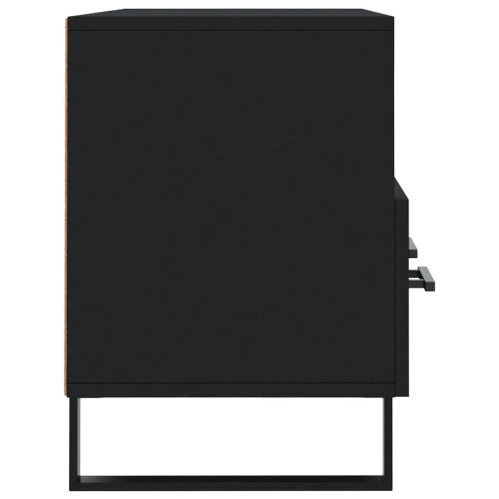 Mobile TV multimediale scaffale TV credenza mobile TV sala da pranzo soggiorno camera da letto 102 x 36 x 50 cm legno ingegnerizzato nero 02_0025602