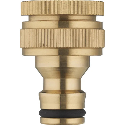 PRESA RUBINETTO INNESTO RAPIDO OTTONE TUBO ACQUA GIARDINO 3/4"+RID. 1/2 IL CAMPO 43916