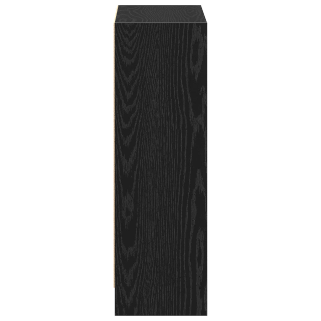 Libreria  Nera 60x24x76 cm in Legno Ingegnerizzato