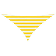 Vela Parasole | Telo Ombra | Vela da ombra solare Giallo e Bianco 3,5 x 3,5 x 4,9 m