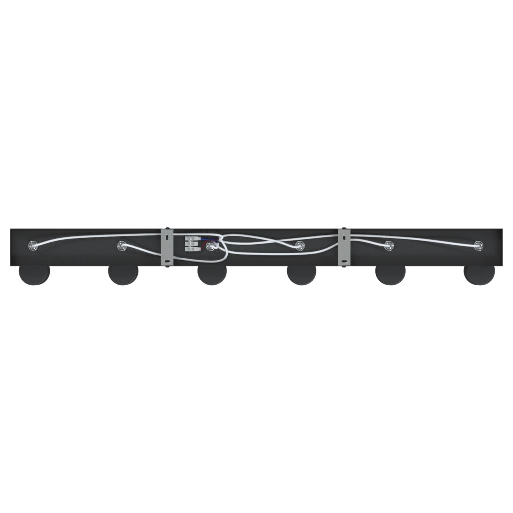 Faretti da soffitto 6 vie regolabili neri E27
