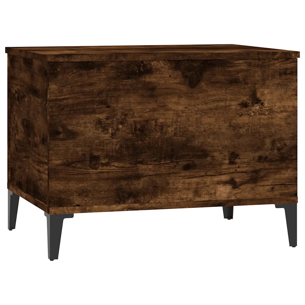 Tavolino da Salotto-Tavolino da soggiorno-Tavolo Rovere Fumo 60x44,5x45 cm Legno Multistrato 316513