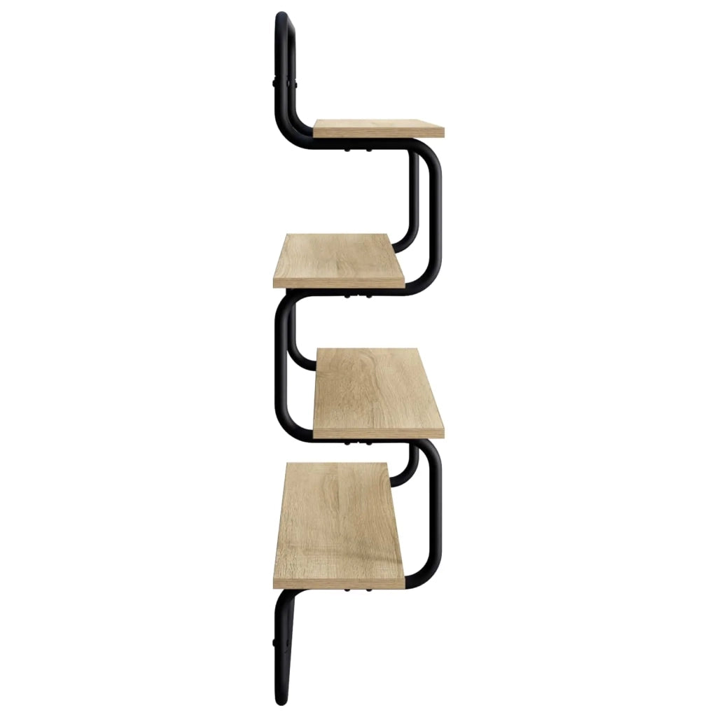 Mensola a 4 ripiani Rovere Sonoma 40 x 24,5 x 104 cm 8006092