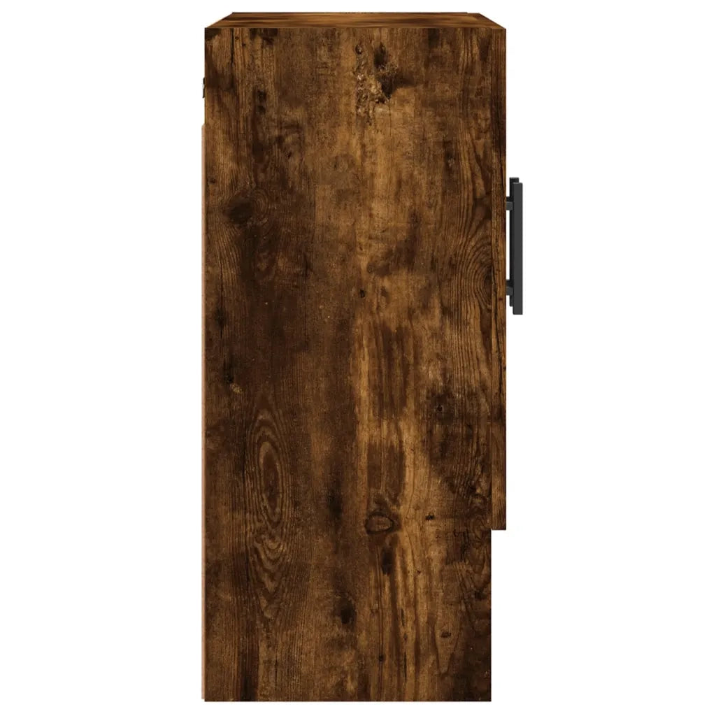Armadietto a Muro | Mobile a Parete Rovere Fumo 60x31x70 cm in Legno Multistrato
