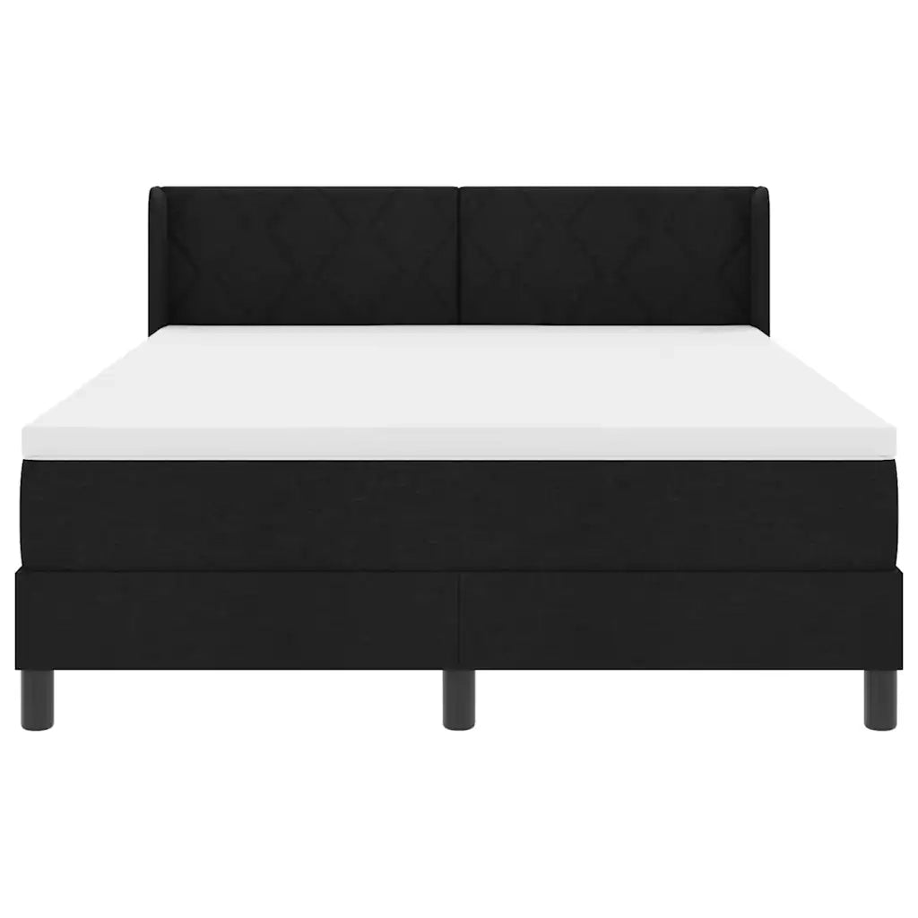 Letto box spring con materasso con materasso Nero 140 x 200 cm 3341169