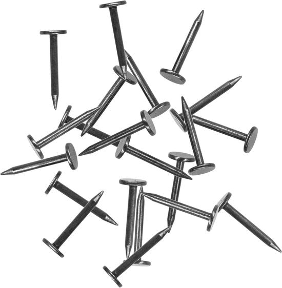 Punti da foto (180 pezzi) per appendere foto e lavorazione del legno con chiodi di diverse dimensioni.