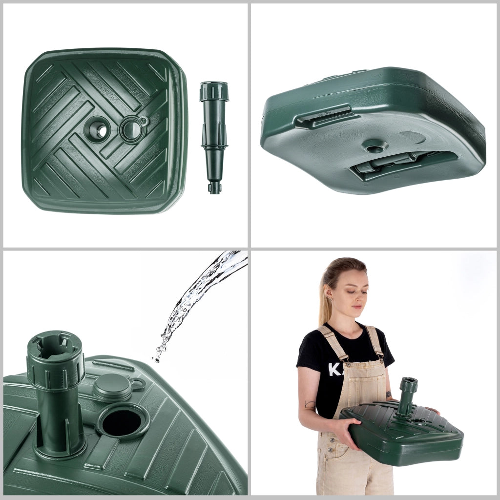 Base per ombrellone KADAX, supporto per ombrellone da giardino, quadrato, 39 cm, peso