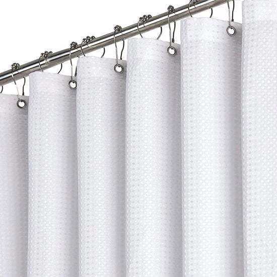 Kit di tenda doccia extra lungo - impermeabile poliestere