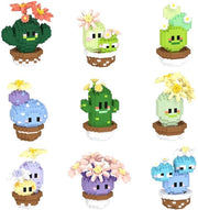 Set di costruzioni mini 9 pezzi - Giocattolo educativo - Cactus costruzione giocattolo - Regalo per bambini - Avvertenza di sicurezza - Progetto unico