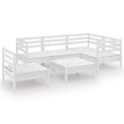 Set di mobili da giardino mobili da esterno 6 pezzi legno di pino massiccio bianco 02_0017008