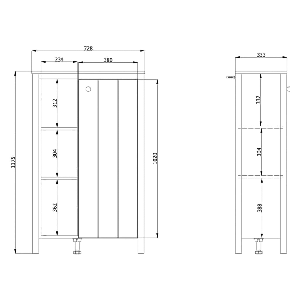 Mobile Espositore Galdo, Vetrina 4 Ripiani, 73x34x118h cm Bianco Opaco
