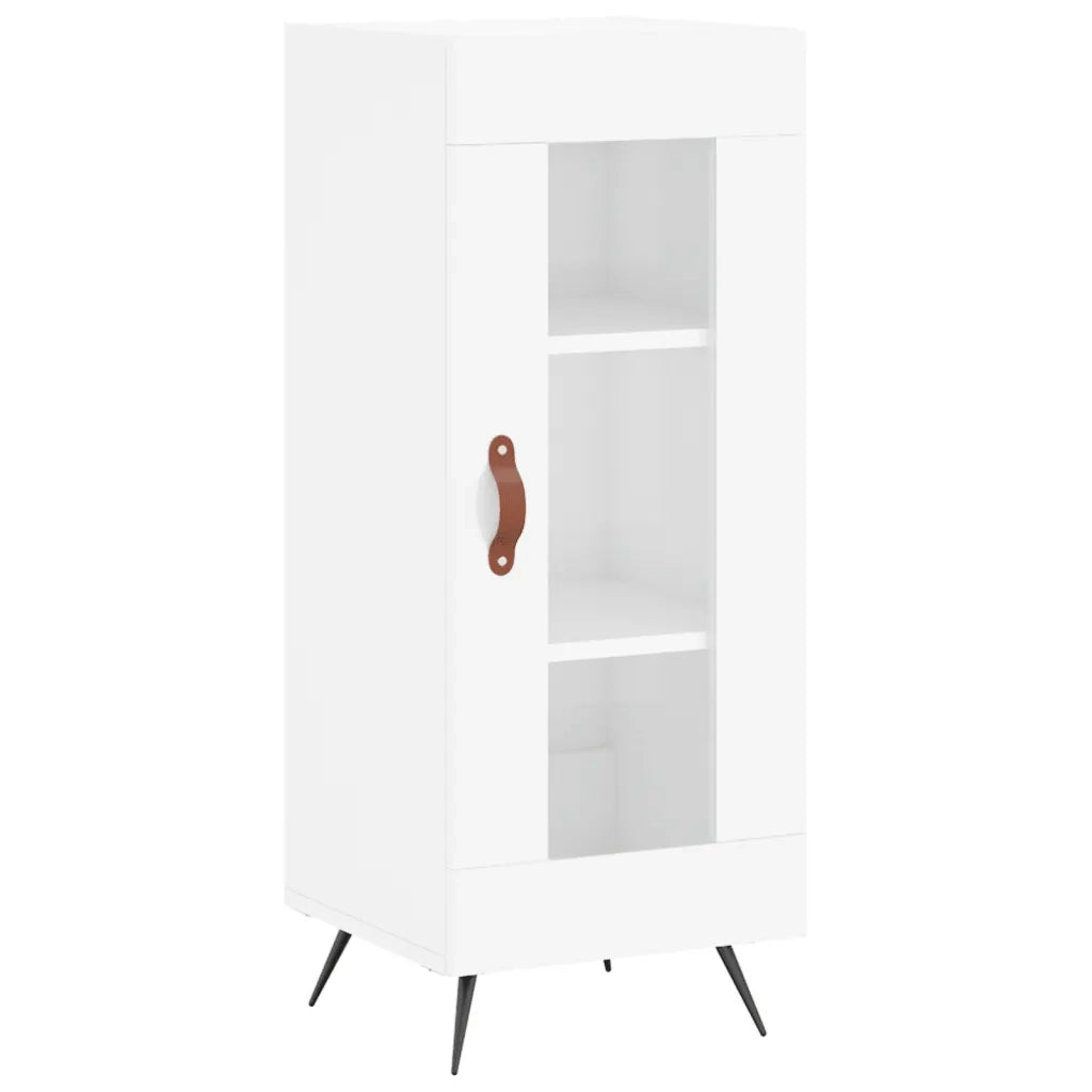 Credenza 34,5x34x180 cm in Legno Multistrato Bianco Lucido 3199019