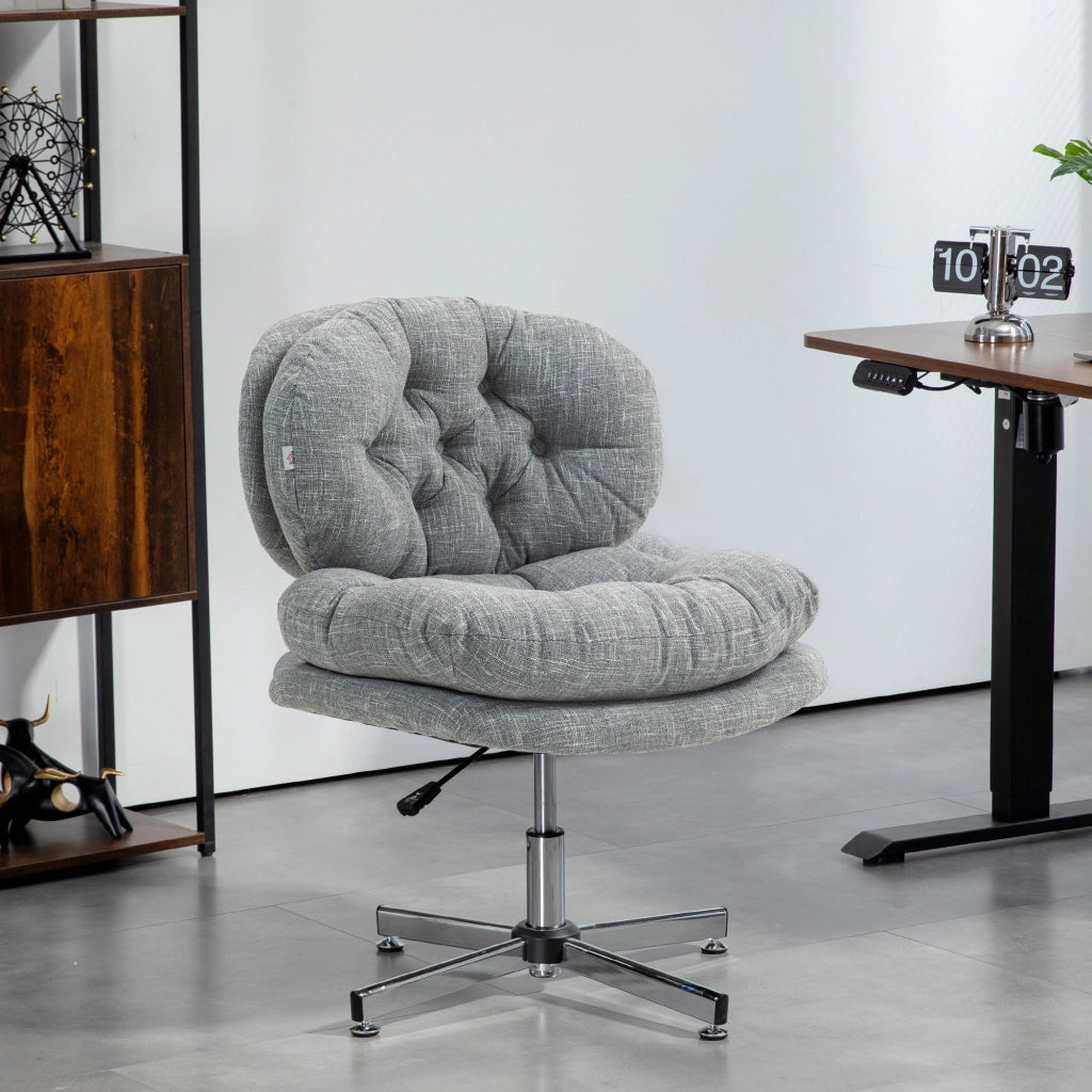Sedia da ufficio ¨C zephmum ¨C imbottita, regolabile in altezza, grigio