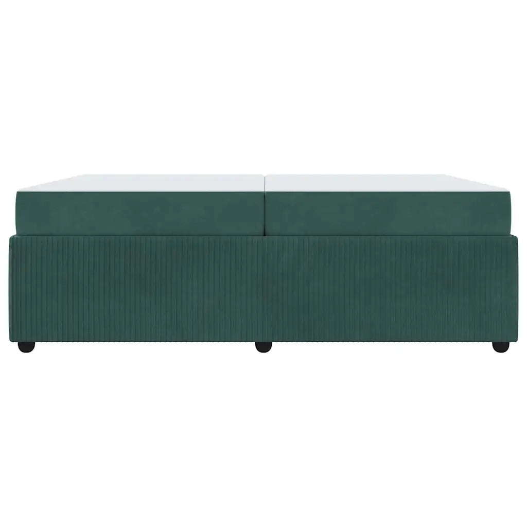 Struttura del letto Verde Scuro 200 x 200 cm Tessuto