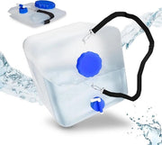 Serbatoi di acqua portatili trasparenti opachi - 2 pezzi - con valvola - 15 L - BPA libero
