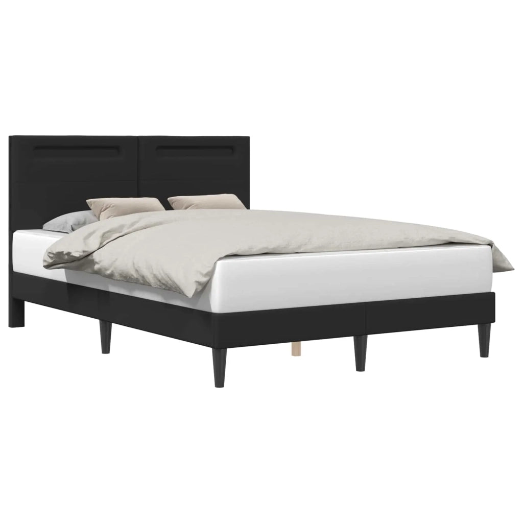 Struttura del letto con testiera Nero 140 x 200 cm Similpelle 42028025