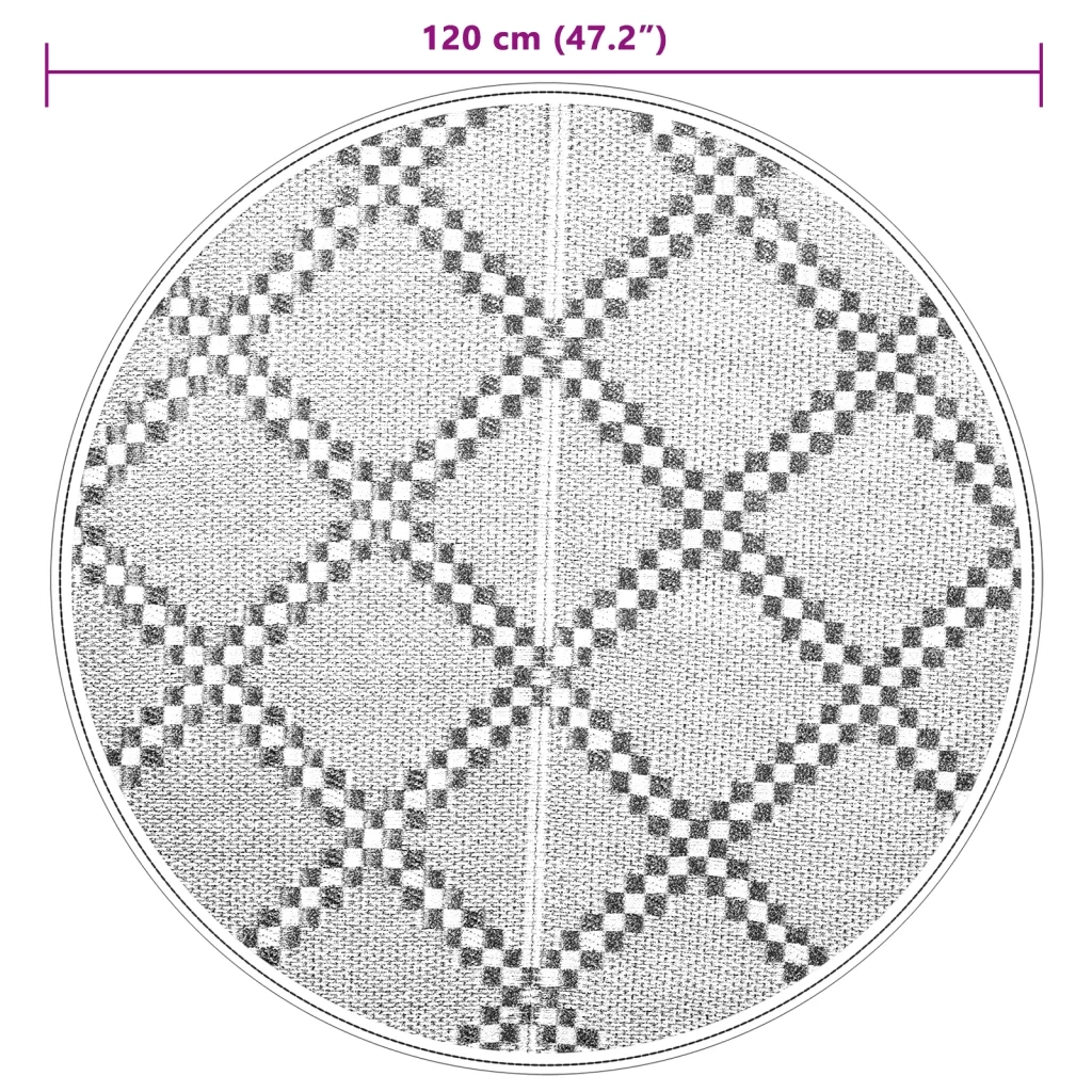 Tappeto da Esterni ARAKIL Marrone ?120 cm in PP CFW7271326