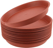 Set di vasi per piante da 10 a 21 cm - Materiale plastico spesso - Bacini per innaffiamento - Per uso interno/esterno - Materiale ecologico
