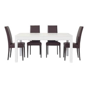Tavolo moderno bianco frassino 180x90x76 allungabile (551) - Mobili 2G