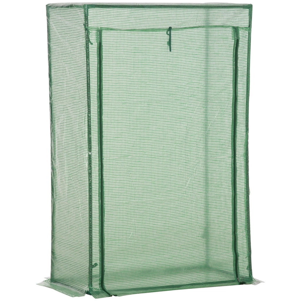 Serra invernale in acciaio con porta ¨C zephmum ¨C 100x50x150cm